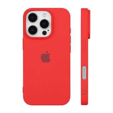 iPhone 16 Pro Max Silicone Case - Red