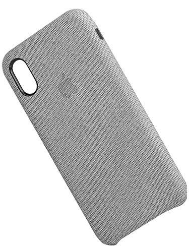 Fabric Cover For iPhone X / XS - Light Grey
