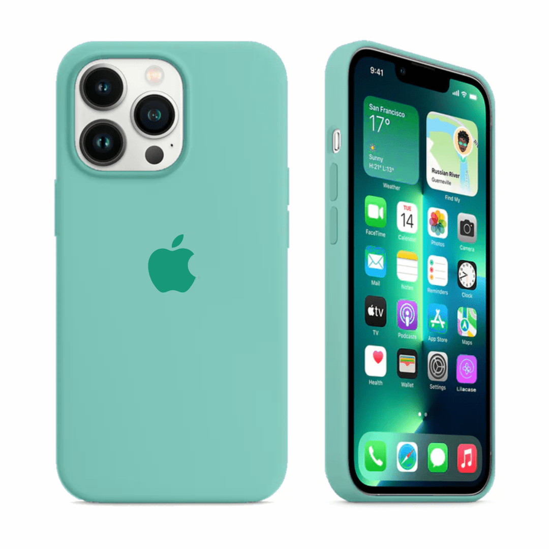 iPhone Silicone Case - Spearmint Green