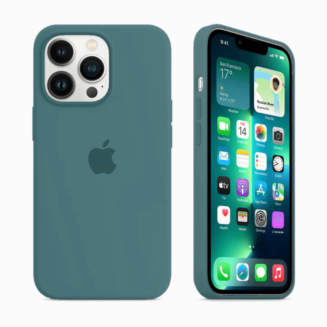 iPhone Silicone Case - Pine Green