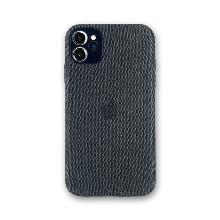 Black Fabric Cloth Case For iPhone 11 Upto 50% Off - Main Image