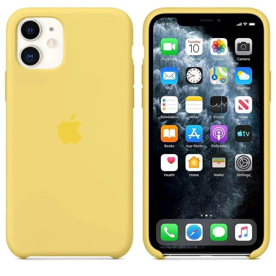 iPhone 11 Silicone Case Yellow - Main Image