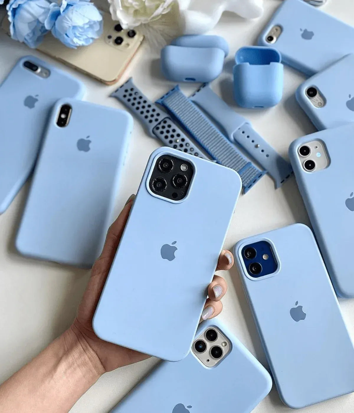 iPhone Silicone Case Sky Blue