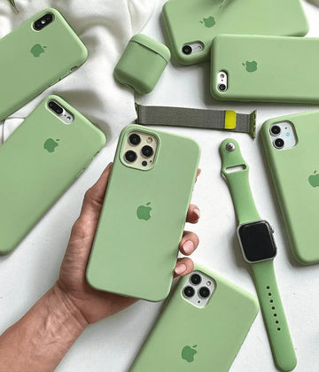 iPhone Silicone Case - Pistachio Green