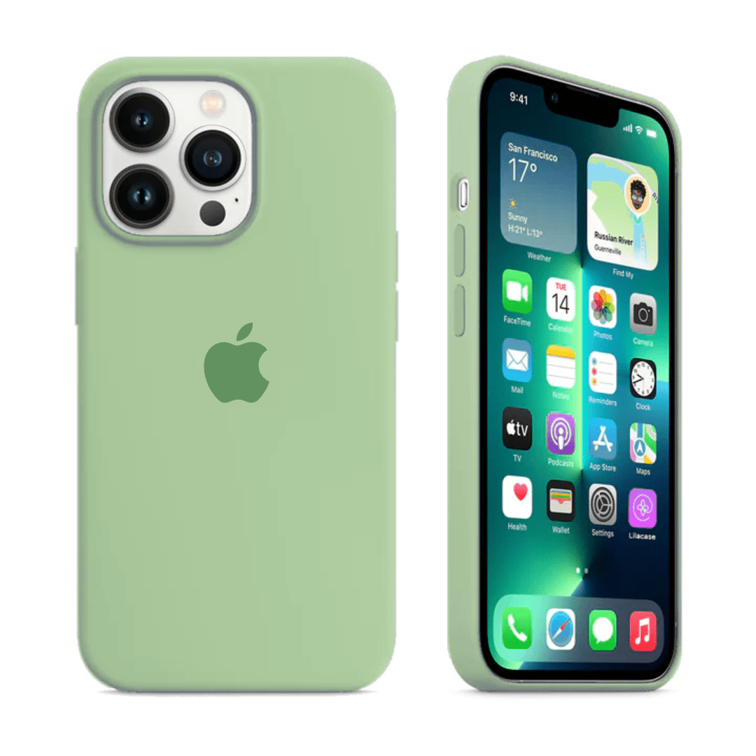 iPhone Silicone Case - Pistachio Green