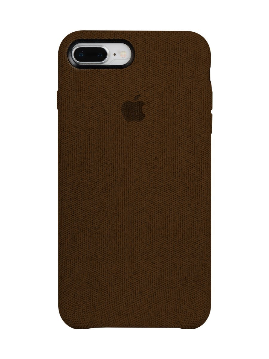 Fabric Case For iPhone 8 Plus - Brown - Mobilegadgets360