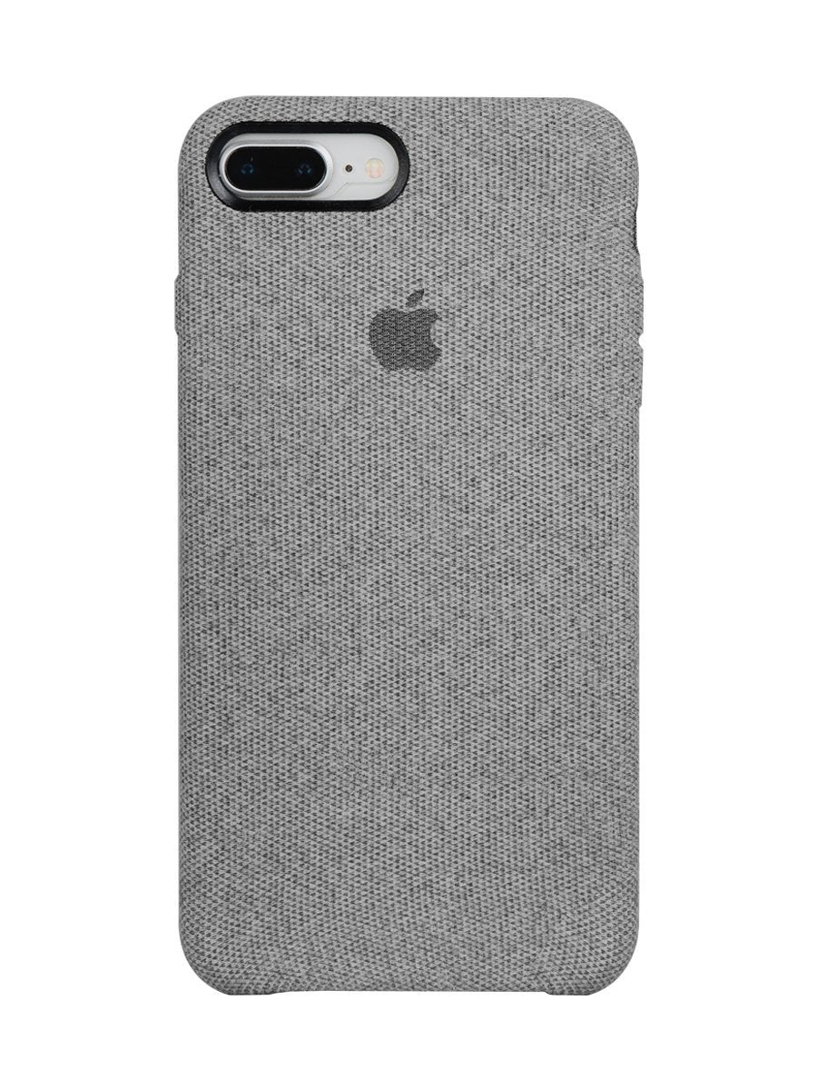 Fabric Case For iPhone 8 Plus- Light Grey - Mobilegadgets360