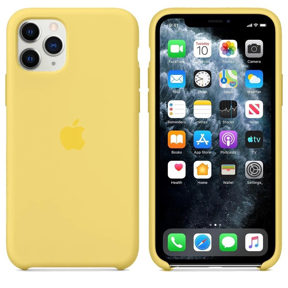 Silicone Case For iPhone 11 Pro Max Yellow