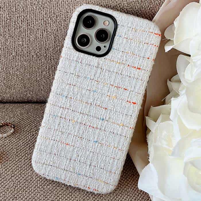 iPhone 14 Pro Fabric Case - White