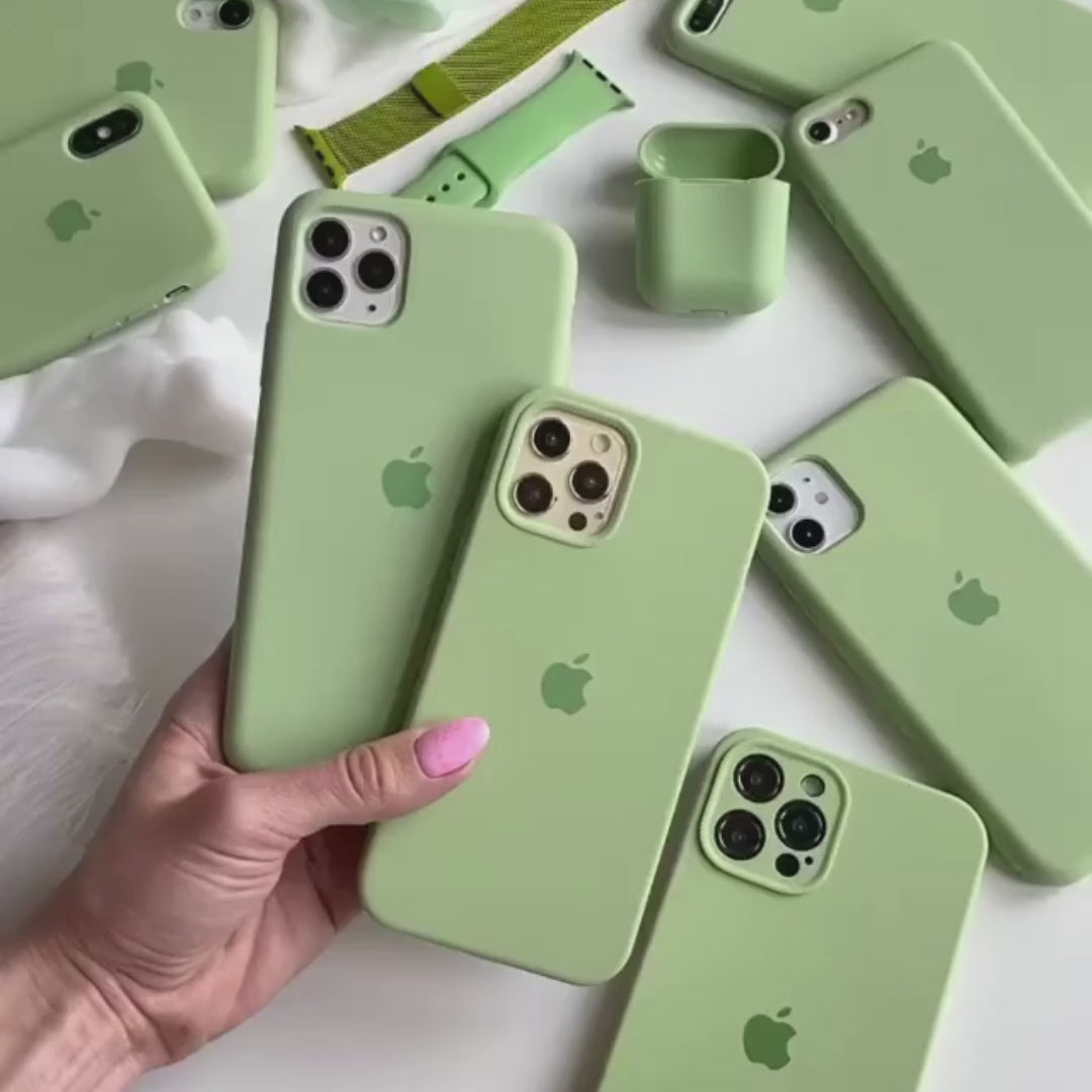 iPhone Silicone Case - Pistachio Green