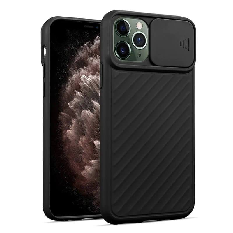 iPhone 12 & 12 Pro Silicone Sutter Case - Black