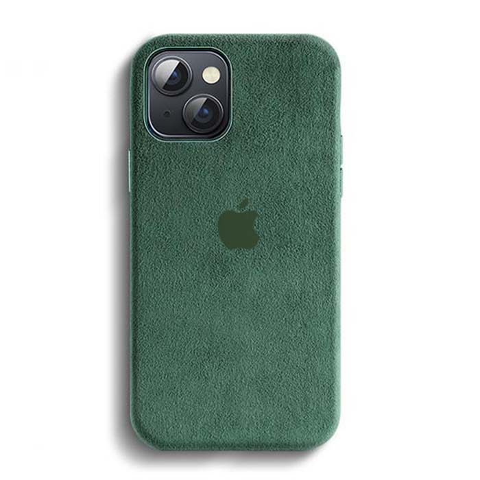 iPhone 14 Alcantara Case - Green