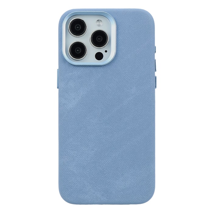 Denim Leather Magsafe Case For iPhone 15
