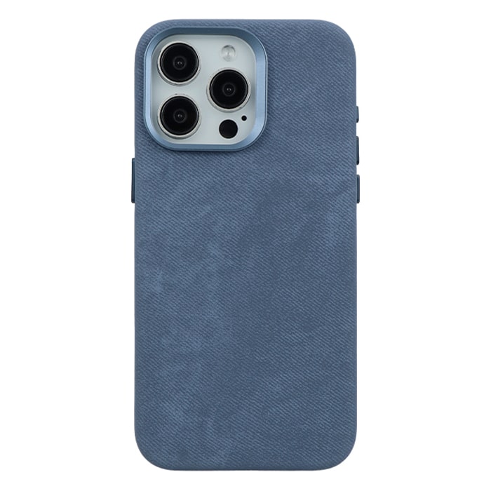 Denim Leather Magsafe Case For iPhone 15