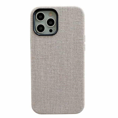 iPhone 14 Pro Max Fabric Case - Light Grey