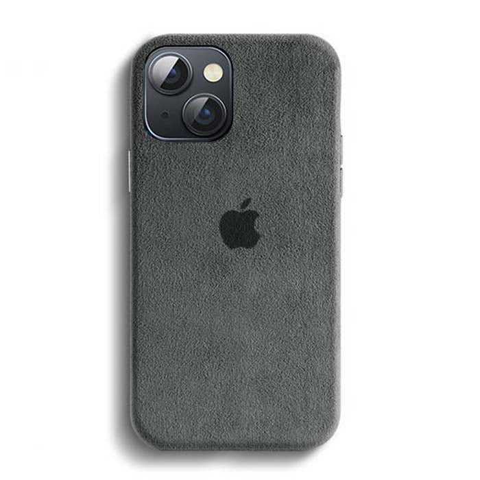 iPhone 14 Plus Alcantara Case - Charcoal Black