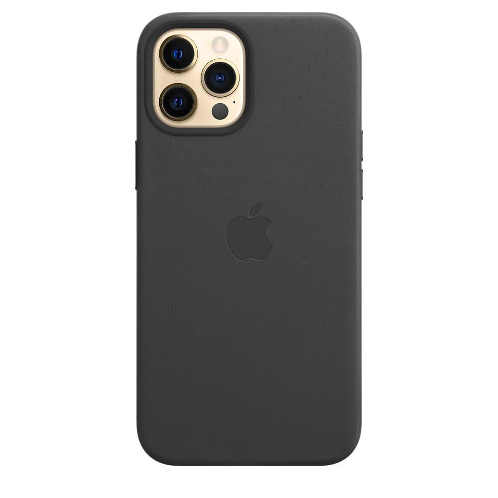 iPhone 12 Pro Max Leather Case - Black