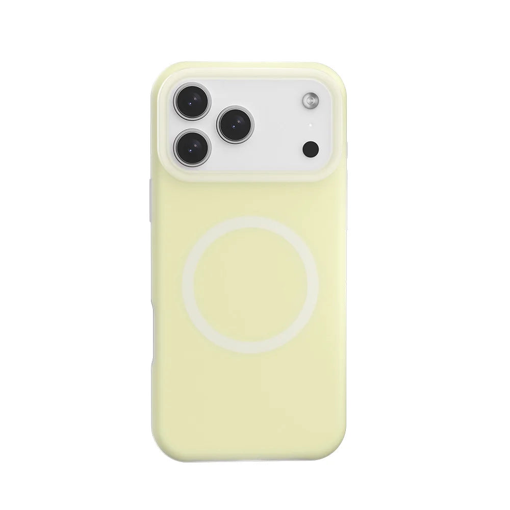 iPhone Jelly Silicone MagSafe Case - Lemon Yellow