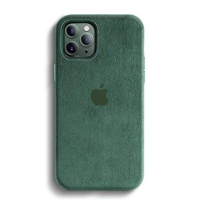 iPhone 12 & 12 Pro Alcantara Case - Green