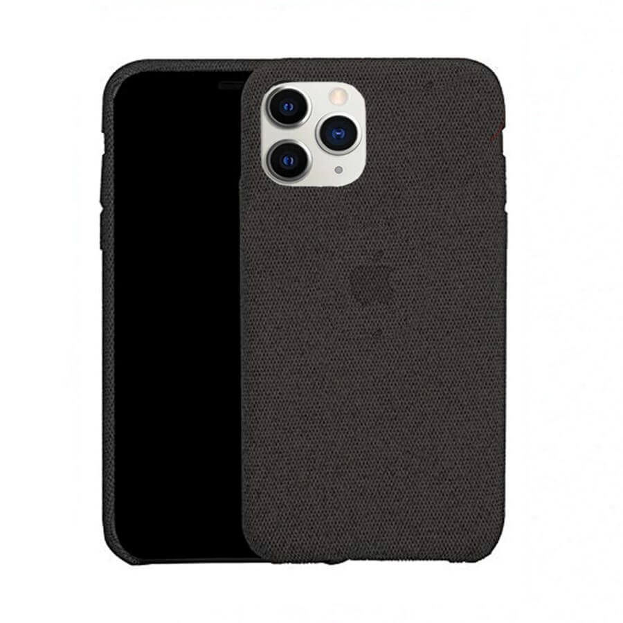 Black Fabric Cloth Case For iPhone 11 Pro Max Upto 50% Off