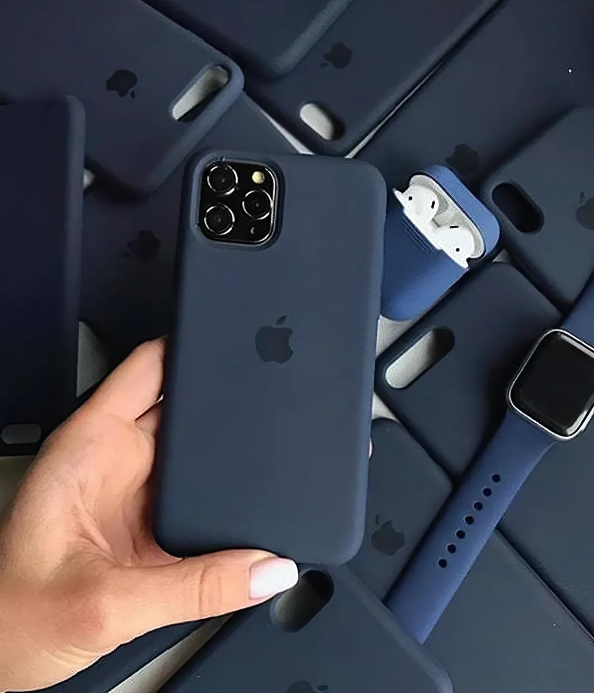 iPhone Silicone Case - Midnight Blue