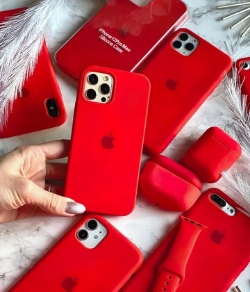iPhone Silicone Case - Red