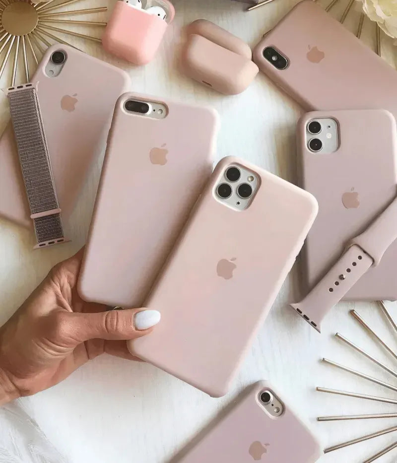 iPhone Silicone Case - Sand Pink