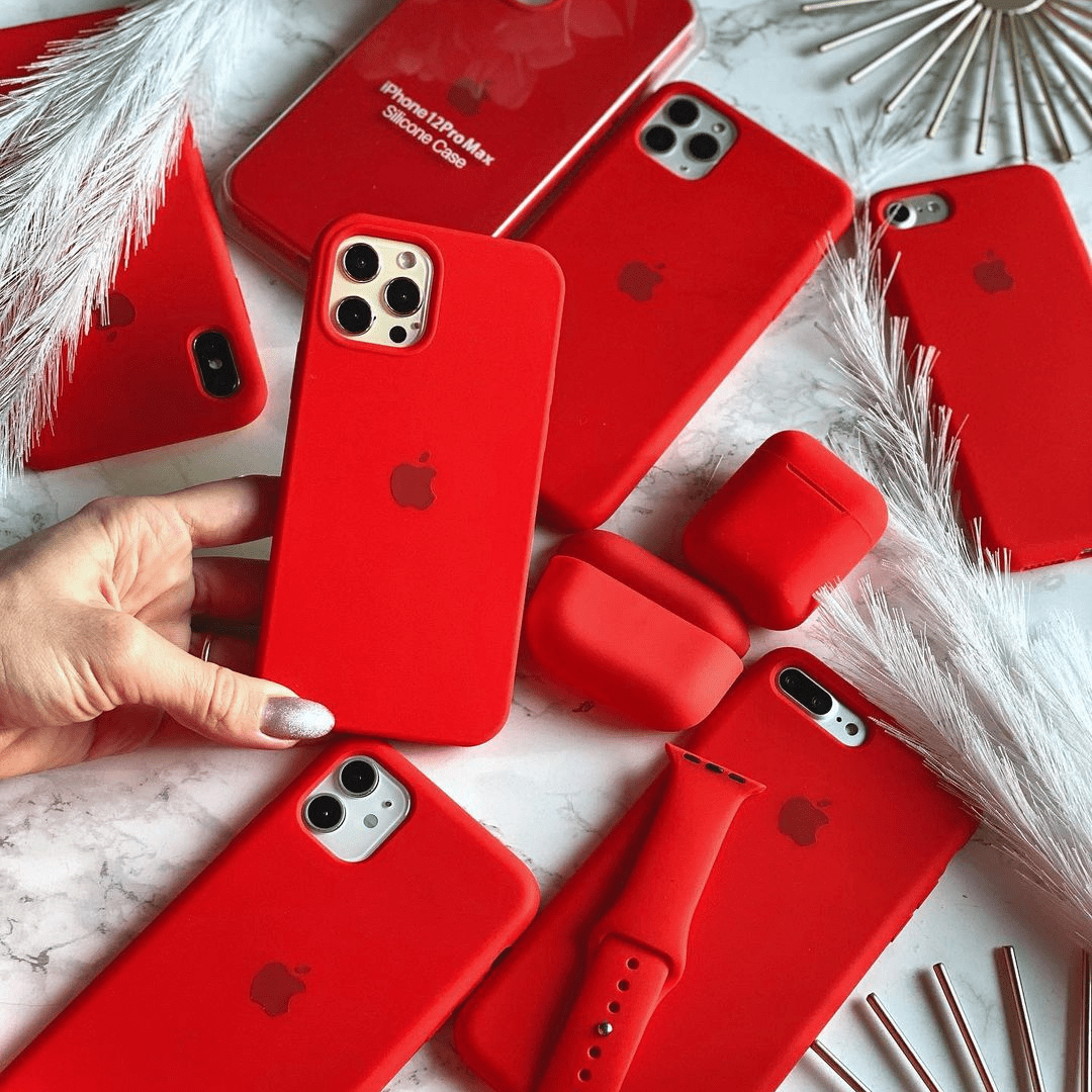 iPhone Silicone Case - Red