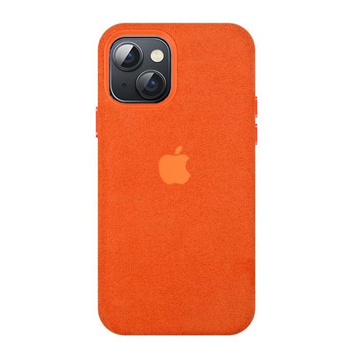 iPhone 14 Alcantara Case - Kumquat