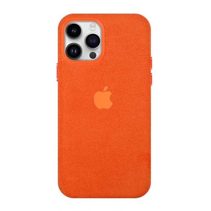iPhone 14 Pro Alcantara Case - Kumquat