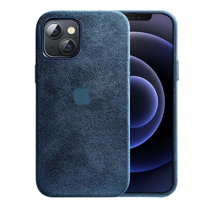 iPhone 14 Plus Alcantara Case - Royal Blue