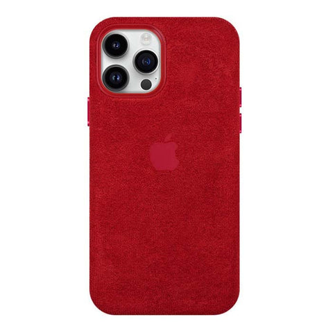iPhone 14 Pro Alcantara Case - Red