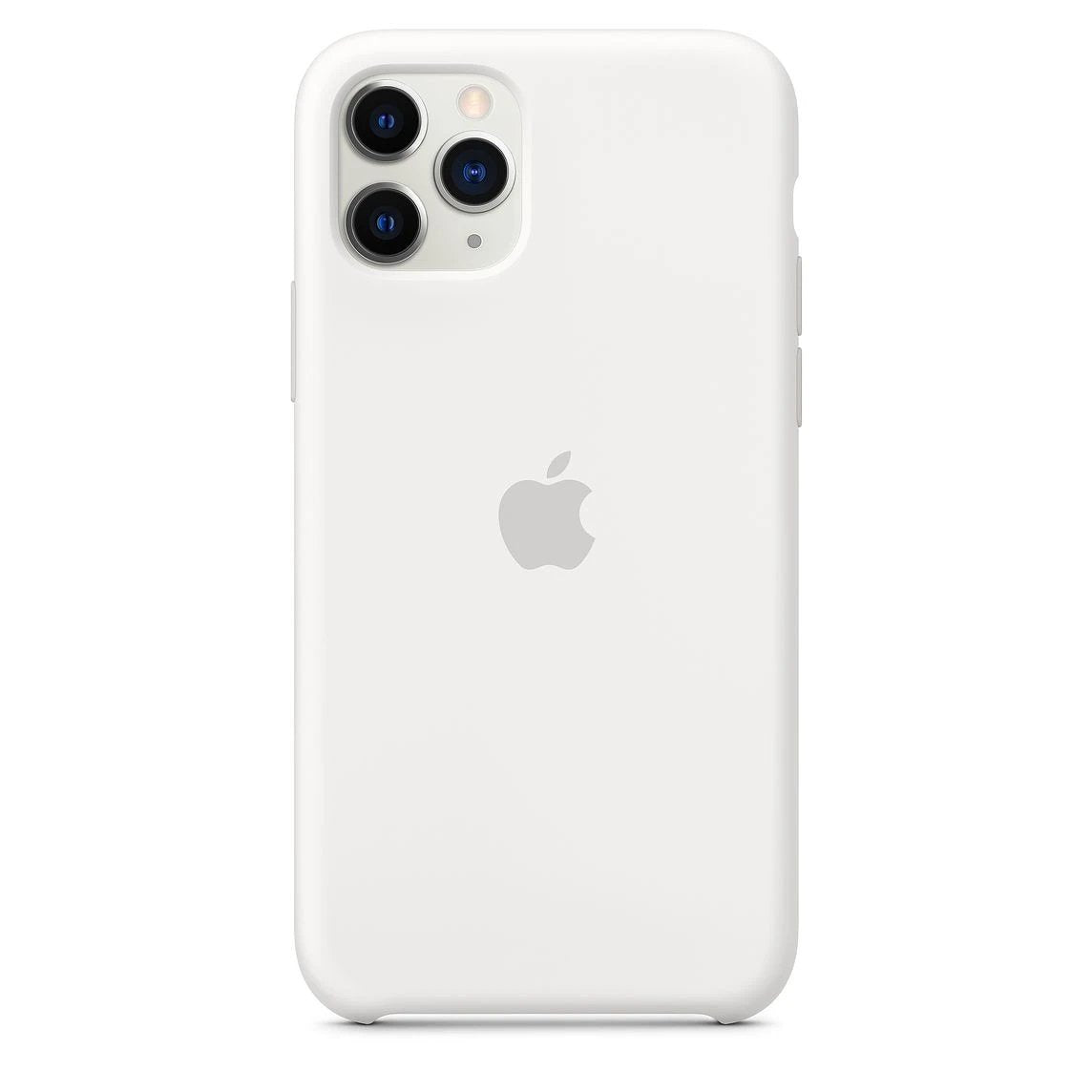 Silicon Case For iPhone 11 Pro Max - White - Mobilegadgets360