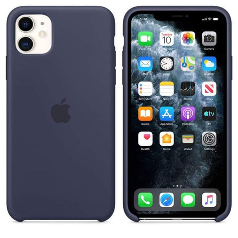 Silicon Case For iPhone 11 – Midnight Blue - Mobilegadgets360