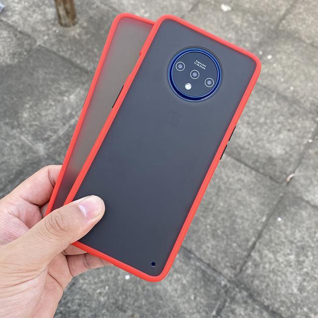 Smoke Matte Case For OnePlus 7T -Red