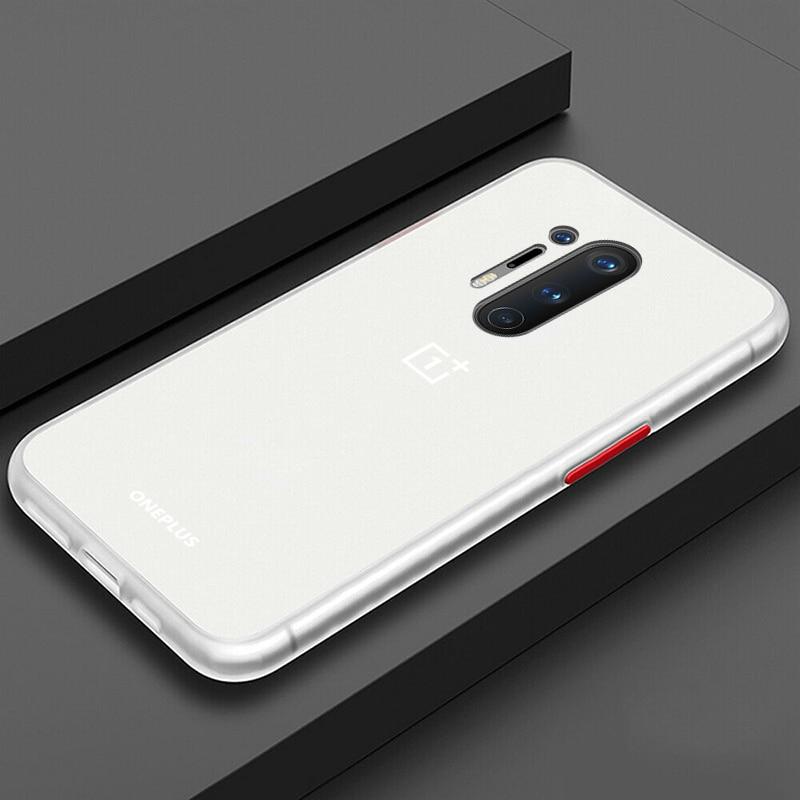 Smoke Matte Case For OnePlus 8 Pro - White