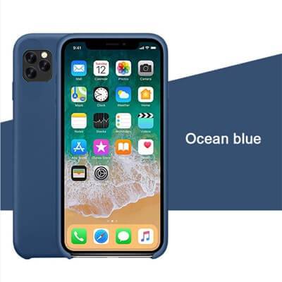 Blue Silicon Case - iPhone 11 Pro - Mobilegadgets360