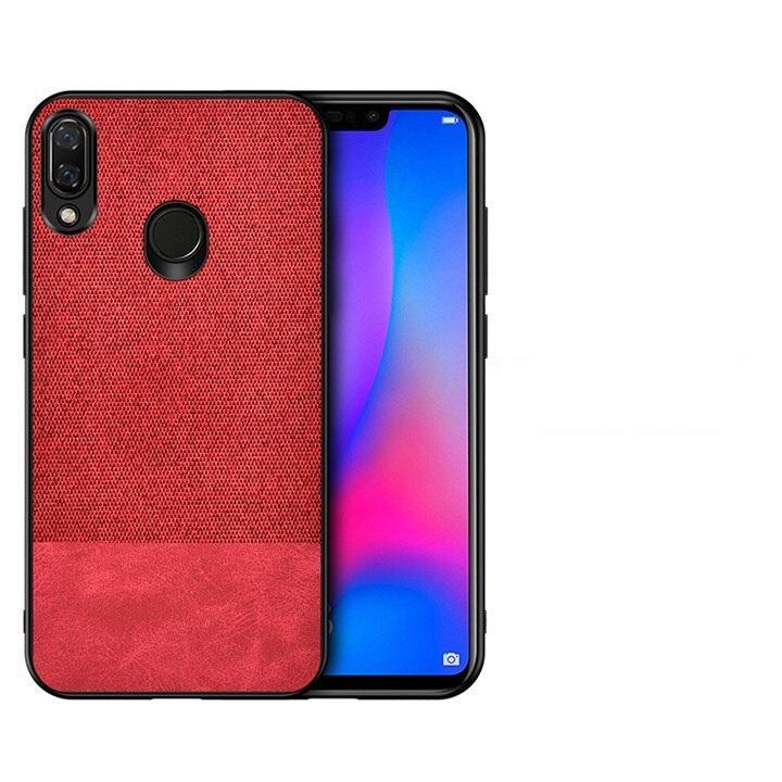 Red Canvas Fabric Cover - Realme 3 Pro - Mobilegadgets360