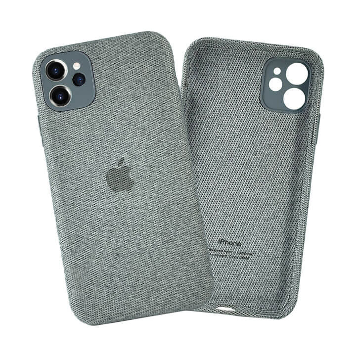 iPhone 11 Fabric Case - Light Grey