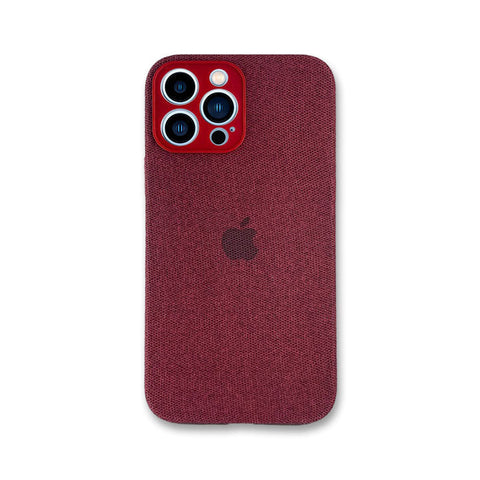iPhone 13 Pro Fabric Case - Red