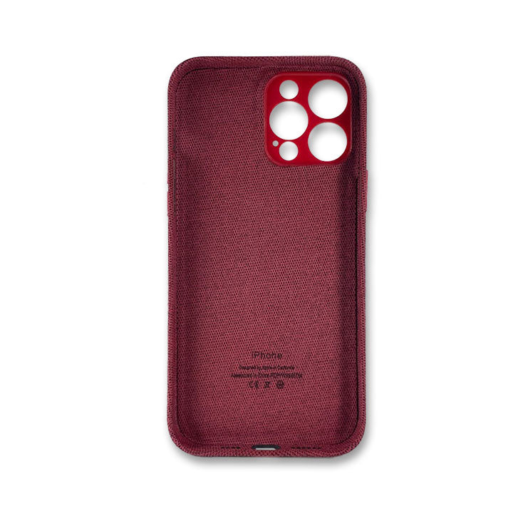 iPhone 13 Pro Max Fabric Case - Red