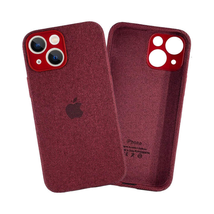 iPhone 13 Mini Fabric Case - Red
