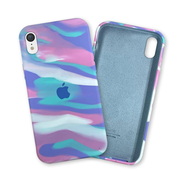 iPhone XR Water Silicone Case - Moonstone Pink