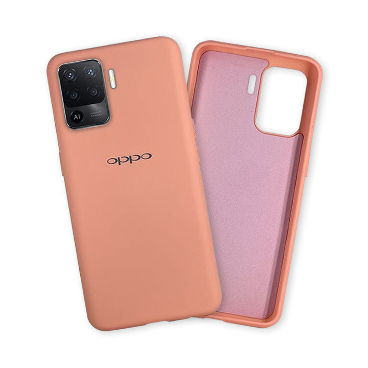 OPPO F19 Pro Silicone Cover - Pink