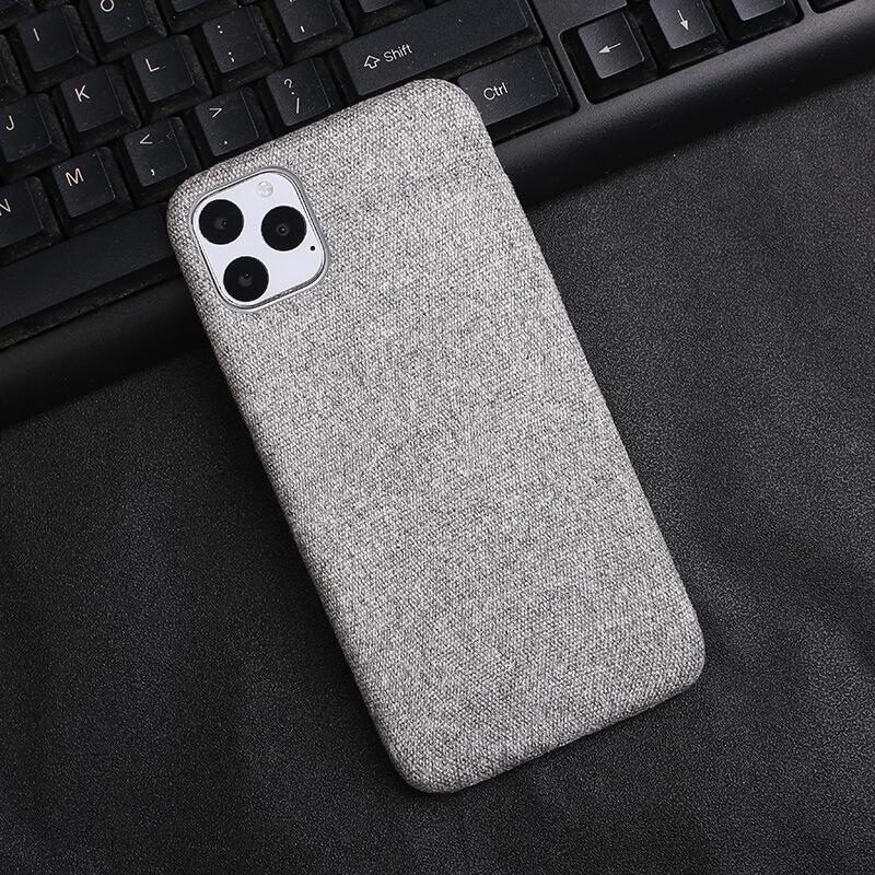 Light Grey Fabric Case - iPhone 11 Pro Max - Mobilegadgets360