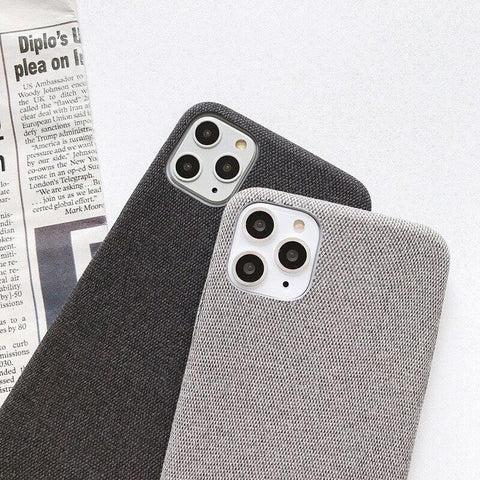 Light Grey Fabric Case - iPhone 11 Pro Max - Mobilegadgets360