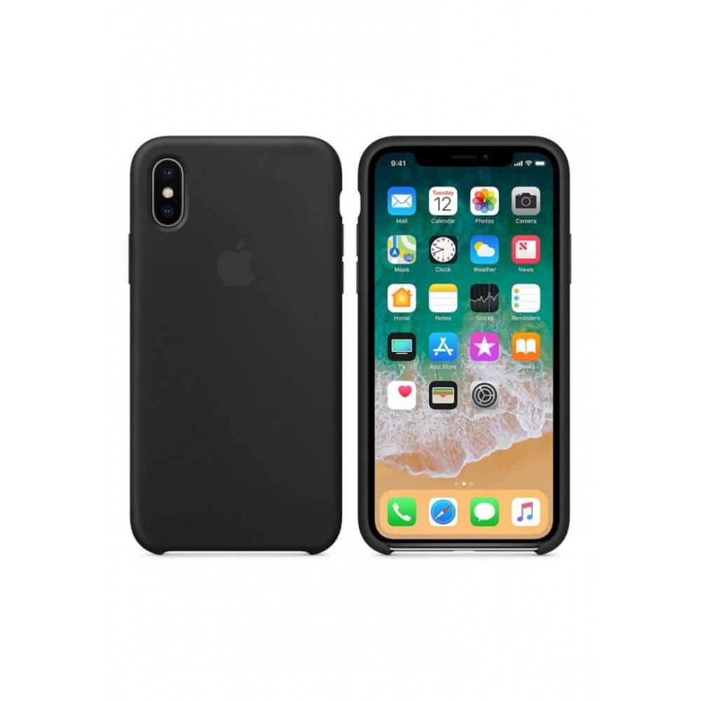Black Liquid Silicon Case - iPhone XS - Mobilegadgets360