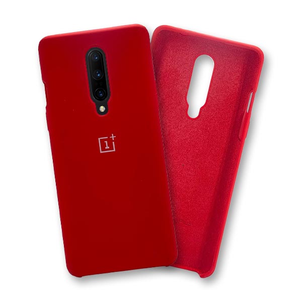 Silicone Case For OnePlus 8 - Red