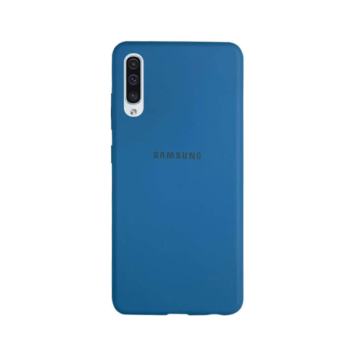 Samsung A50 silicone cover - Lavender Blue