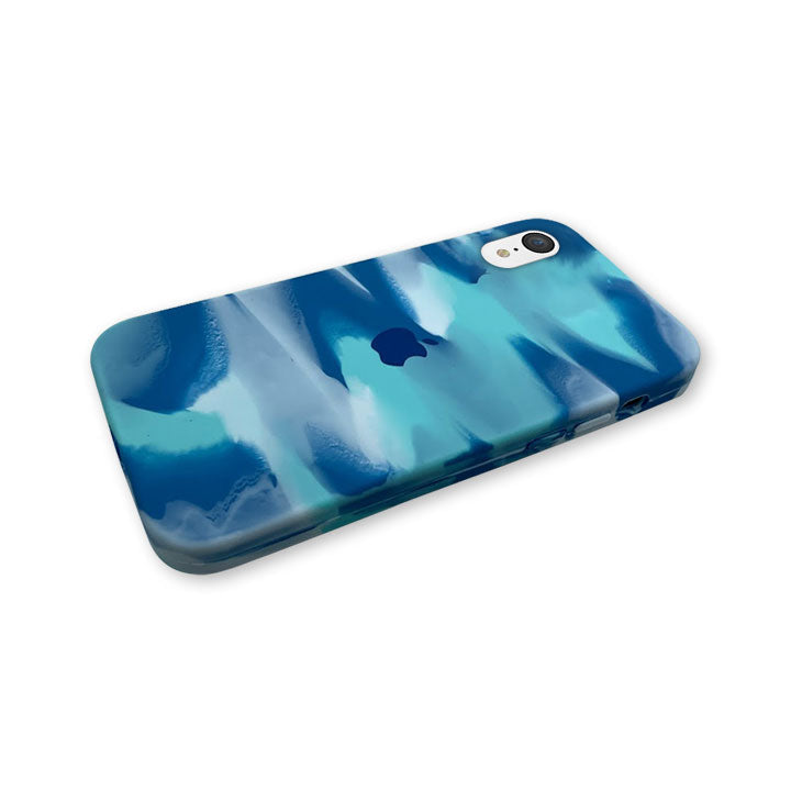 iPhone XR Water Silicone Case - Moonstone Blue